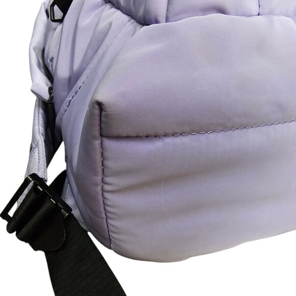 Steve Madden Bariaa Wild Nylon Padded Large Satchel Purple Backpack - Picture 9 of 12